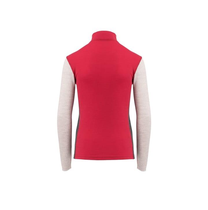 Aclima Warmwool Mockneck Jr Jester Red / Beige Melange / Marengo Aclima