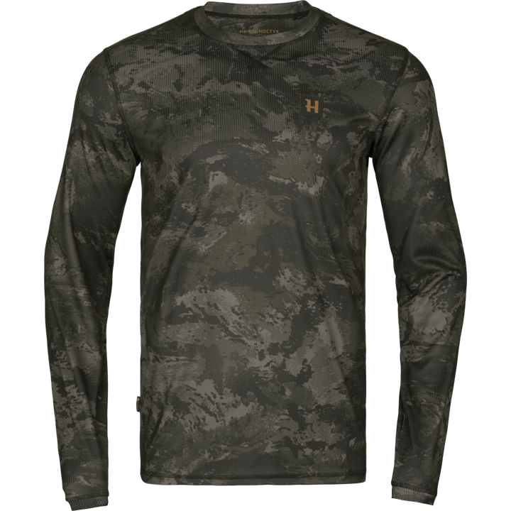 Härkila Men's Noctyx Camo LS T-Shirt Axis Msp Black Härkila