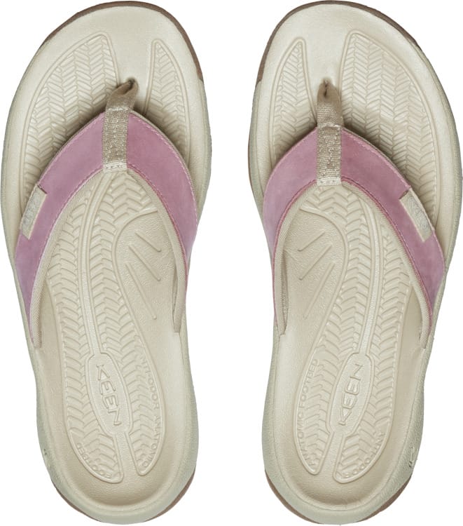 Keen Women's Kona Leather Flip-Flop Nostalgia Rose-Plaza Taupe Keen