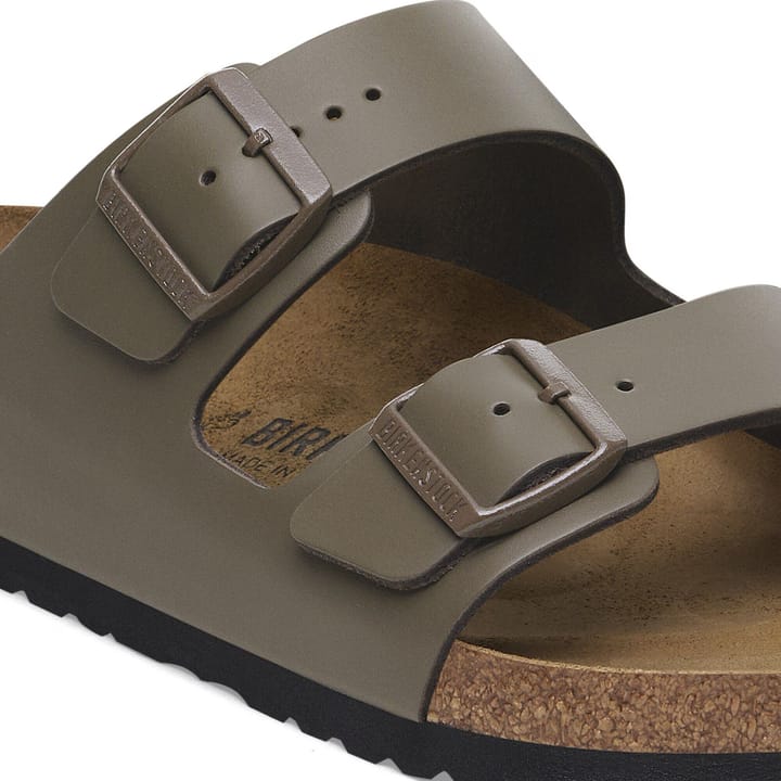 Birkenstock Women's Arizona Natural Leather Narrow Concrete Gray Birkenstock