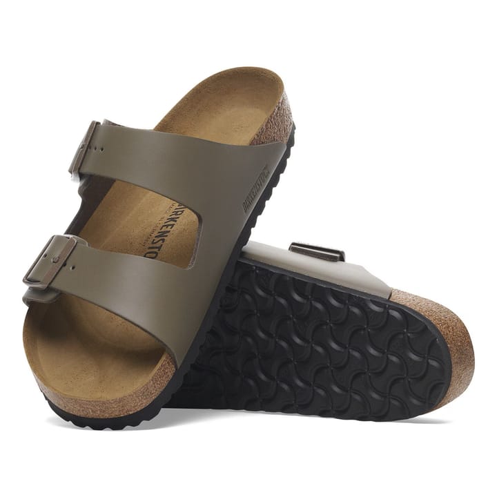 Birkenstock Women's Arizona Natural Leather Narrow Concrete Gray Birkenstock