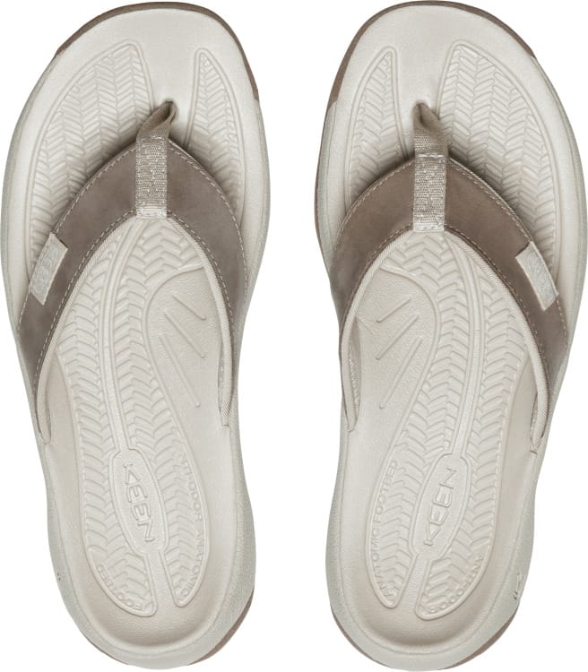 Keen Women's Kona Leather Flip-Flop Brindle-Silver Birch Keen