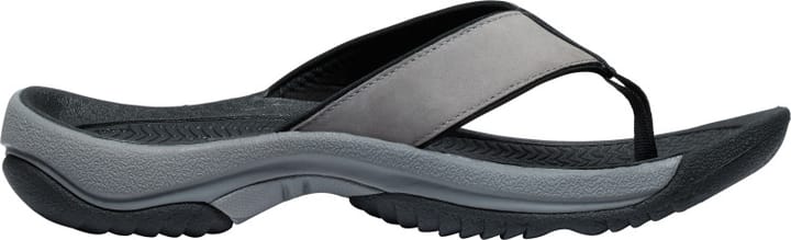 Keen Men's Kona Leather Flip-Flop Steel Grey-Black Keen