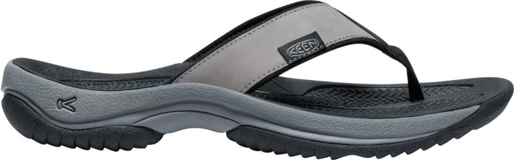 Keen Men's Kona Leather Flip-Flop Steel Grey-Black Keen