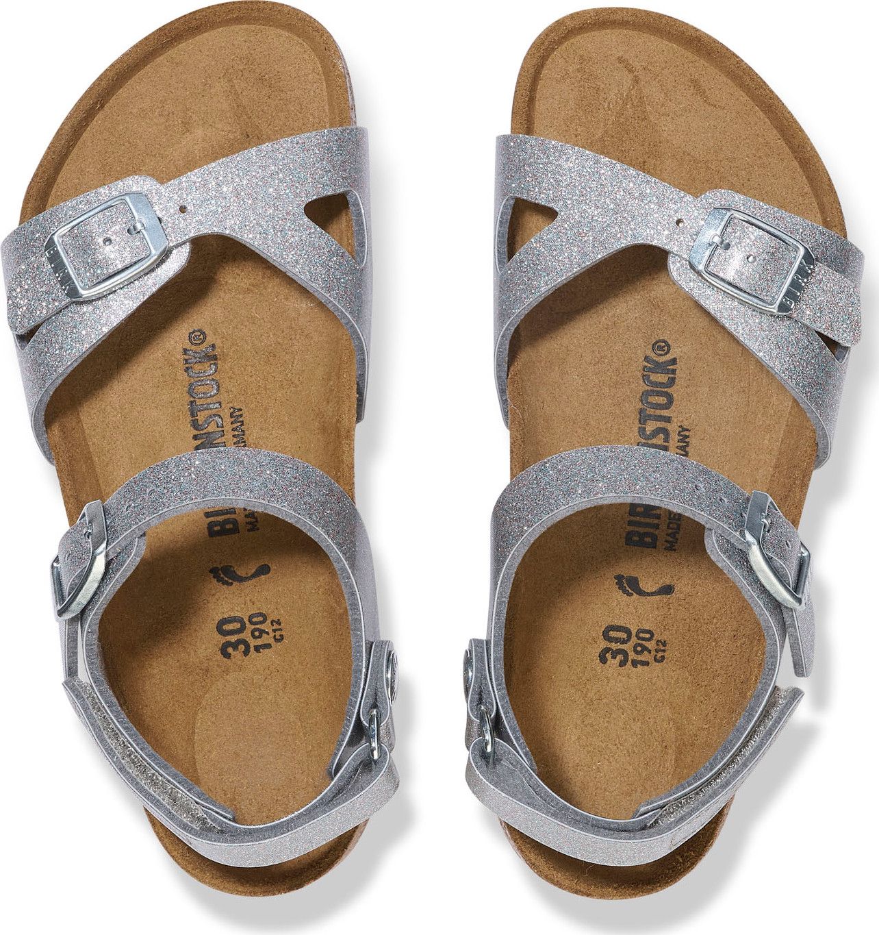 Birkenstock Kids' Rio As Kids BF Sparkling Silver