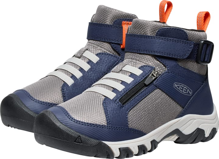 Keen Juniors' Targhee Boundless Hiking Boot Naval Academy-steel Grey Keen