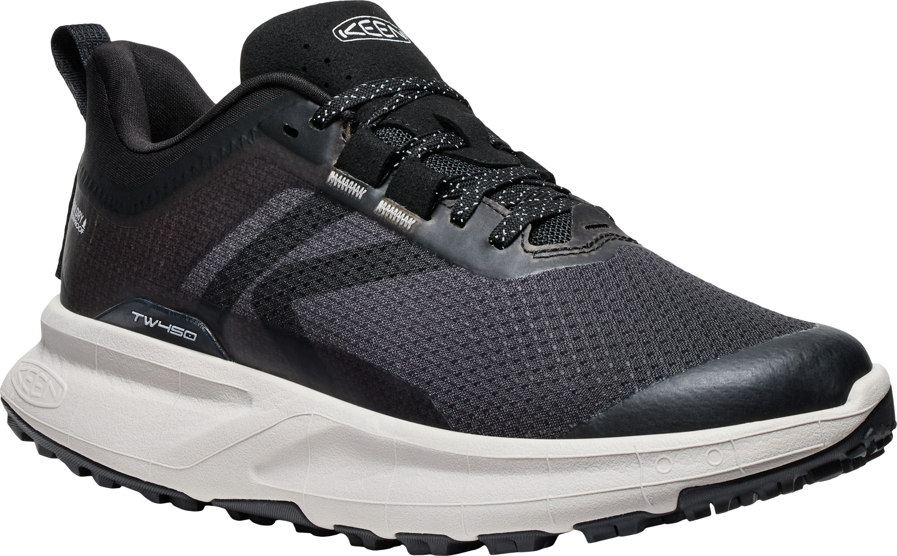 Keen Women's 450 Dirt Waterproof Hiking Shoe Black-magnet