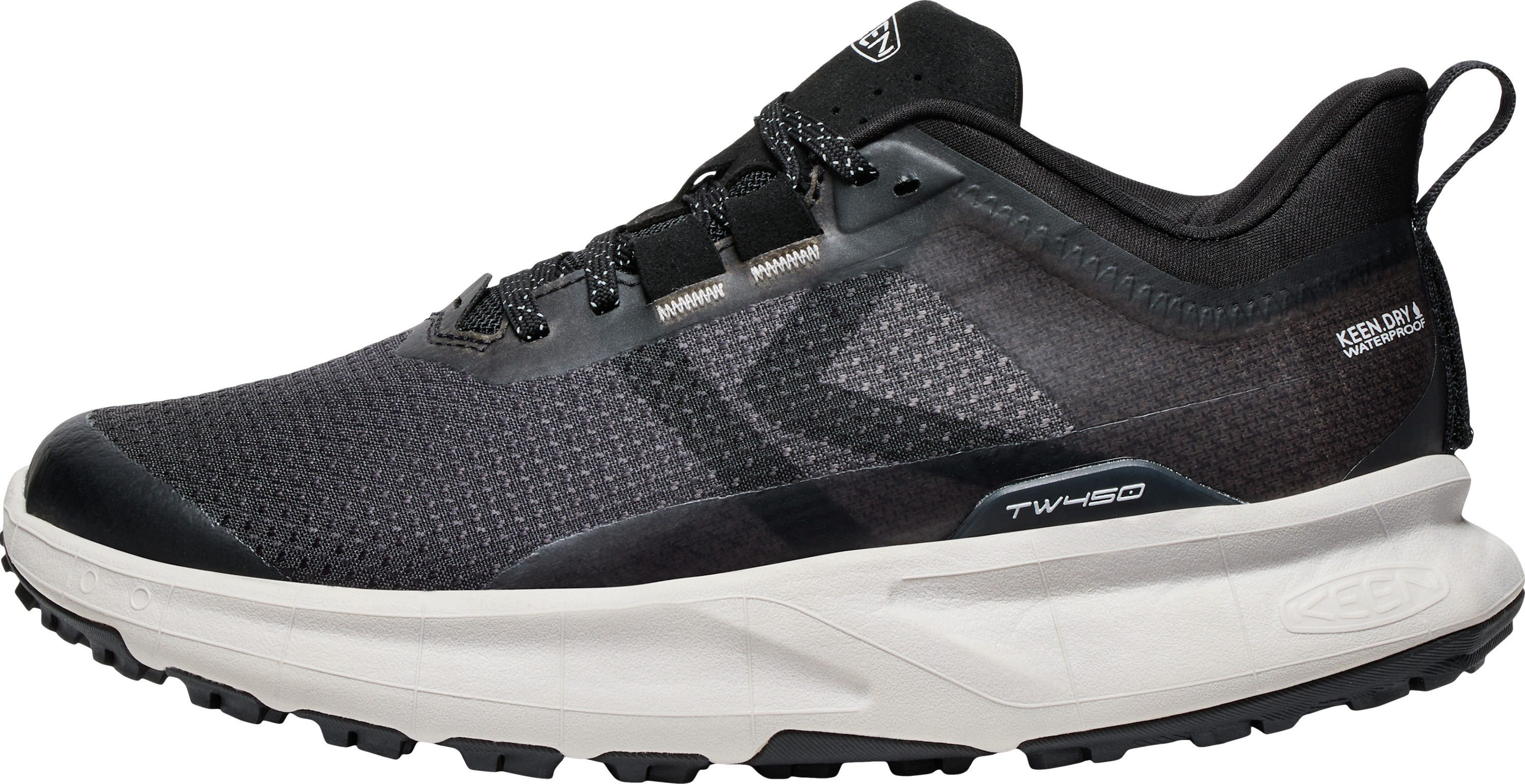 Keen Women's 450 Dirt Waterproof Hiking Shoe Black-magnet