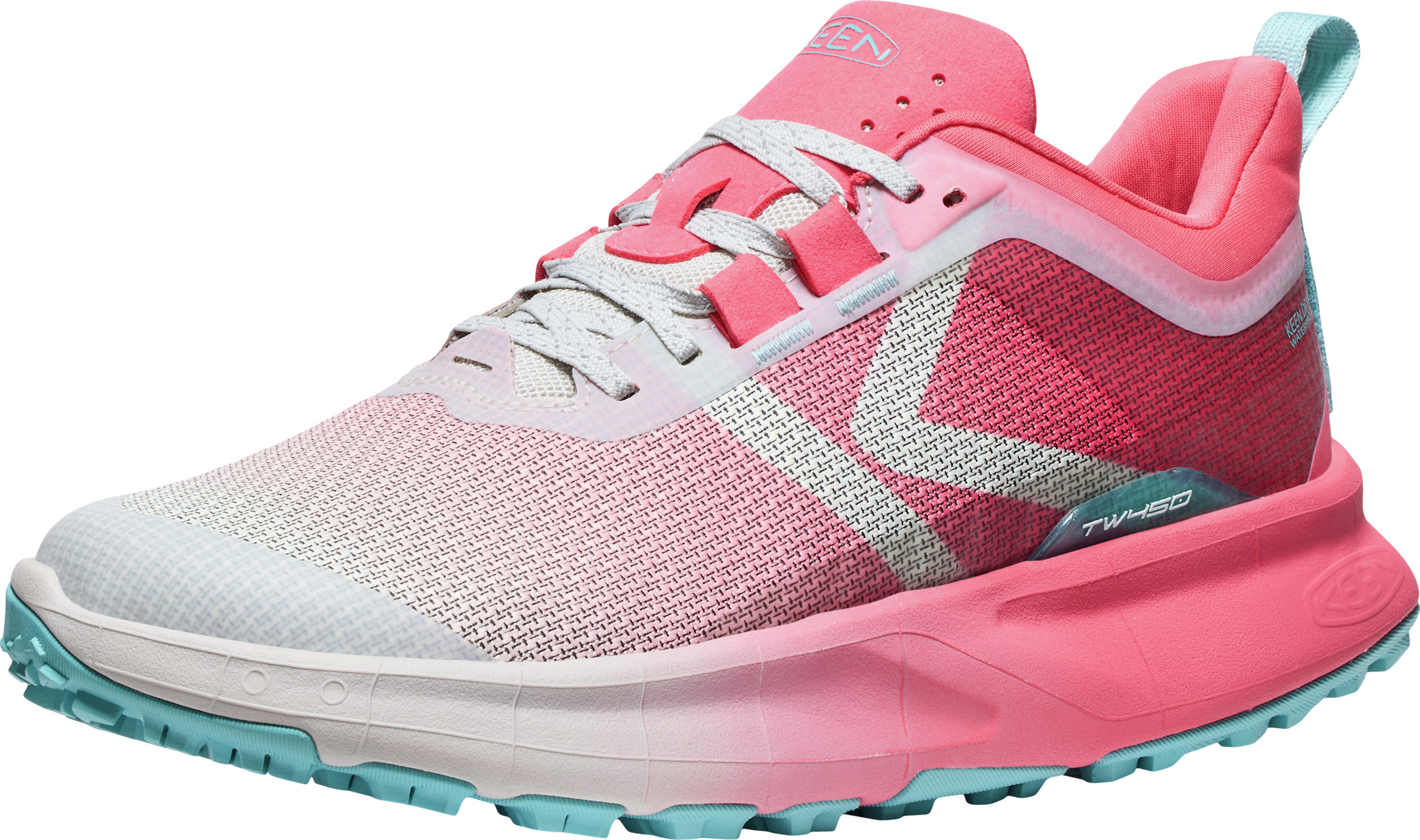 Keen Women's 450 Dirt Waterproof Hiking Shoe Rouge Red-star White