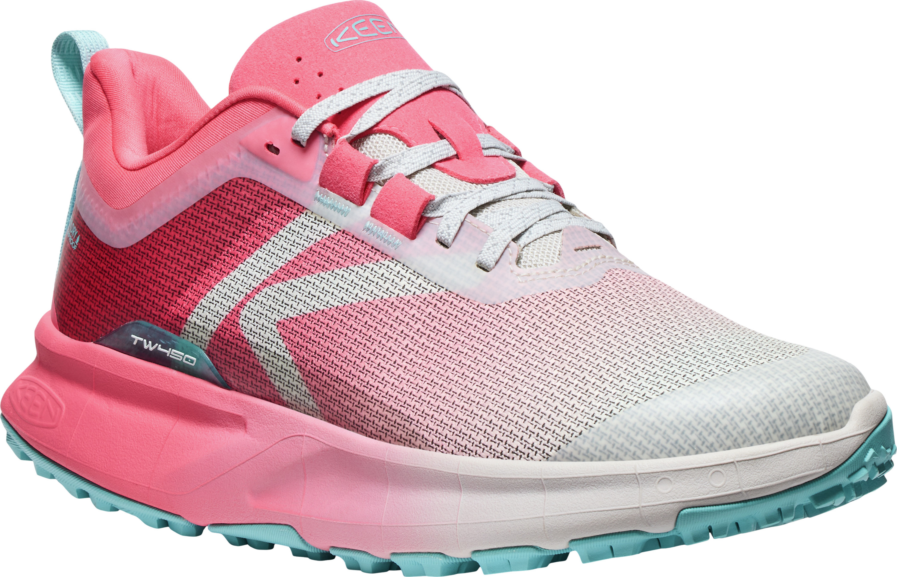 Keen Women's 450 Dirt Waterproof Hiking Shoe Rouge Red-star White