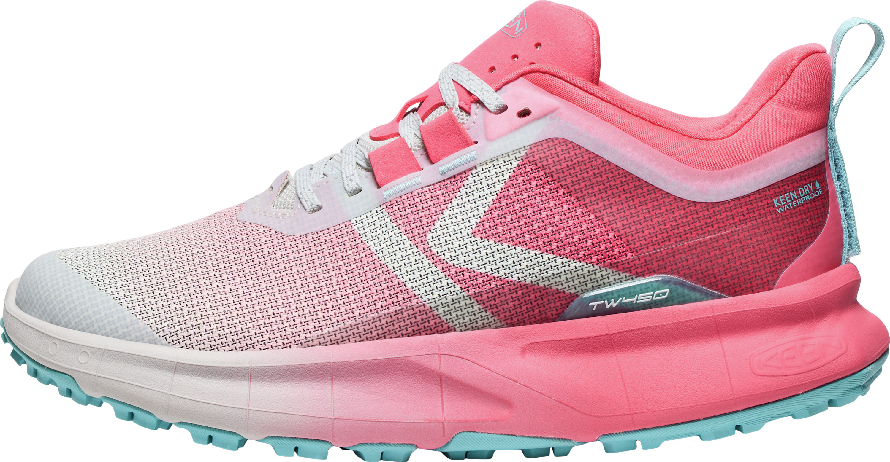 Keen Women's 450 Dirt Waterproof Hiking Shoe Rouge Red-star White