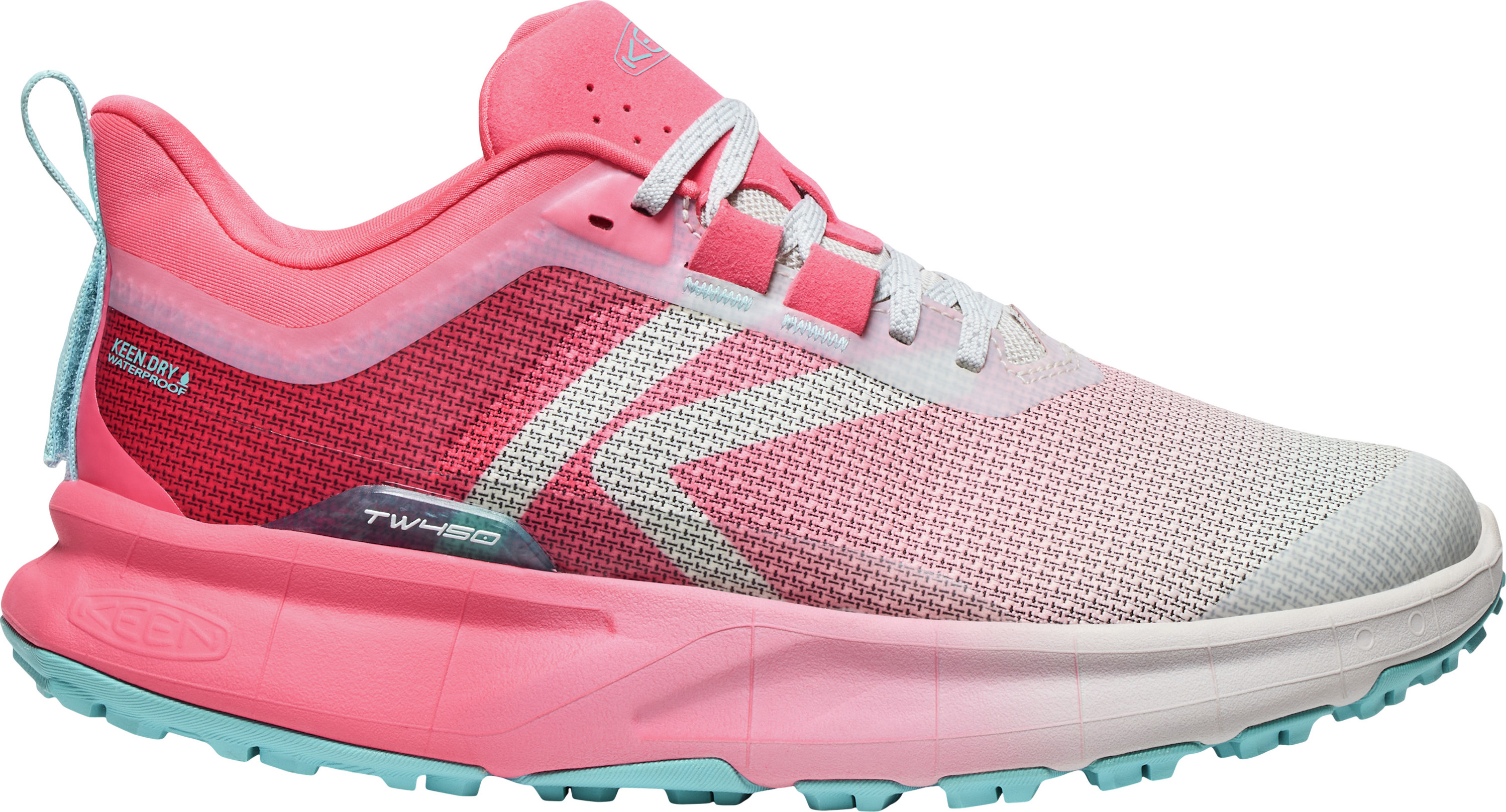 Keen Women's 450 Dirt Waterproof Hiking Shoe Rouge Red-star White Träningsskor 37