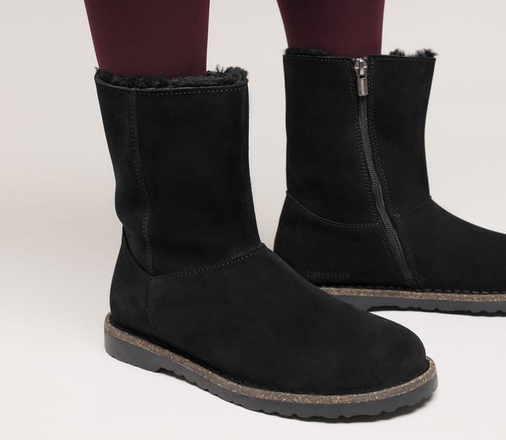 Birkenstock Uppsala Zip Shearling Leve Narrow Black Birkenstock