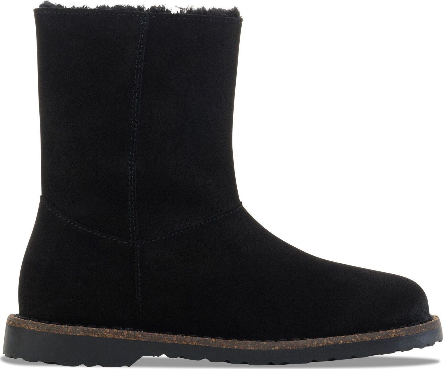 Birkenstock Uppsala Zip Shearling Leve Narrow Black