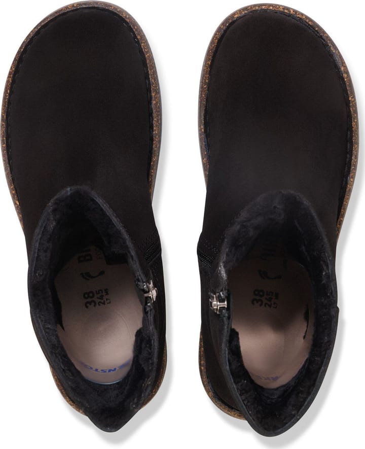 Birkenstock Uppsala Zip Shearling Leve Narrow Black Birkenstock