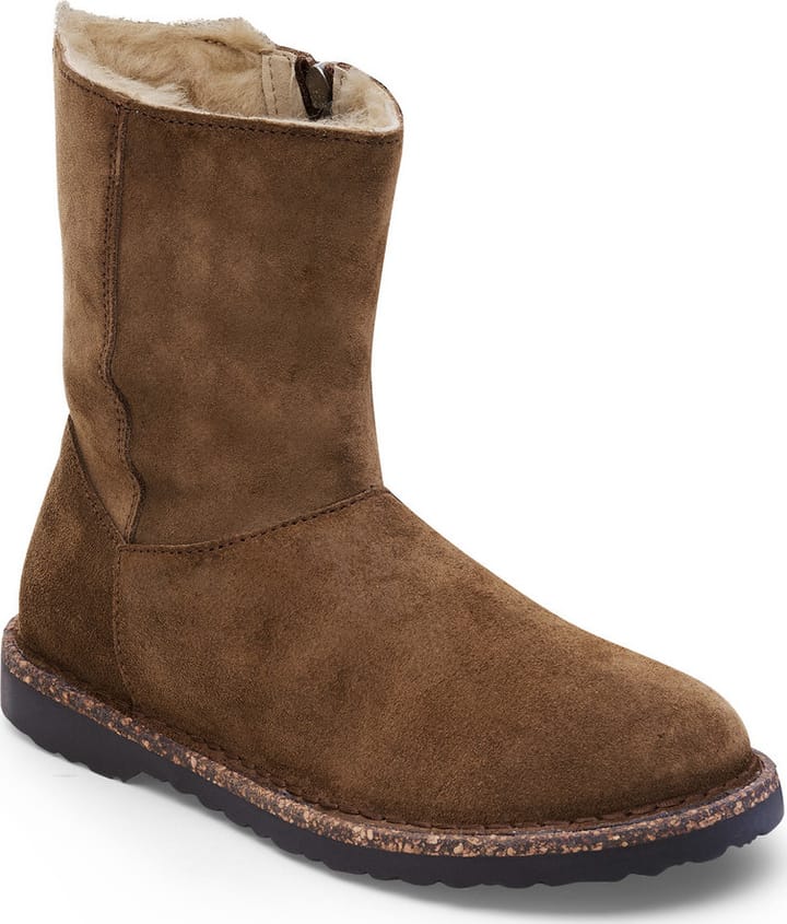 Birkenstock Women's Uppsala Zip Shearling Leve R Dark Tea Birkenstock