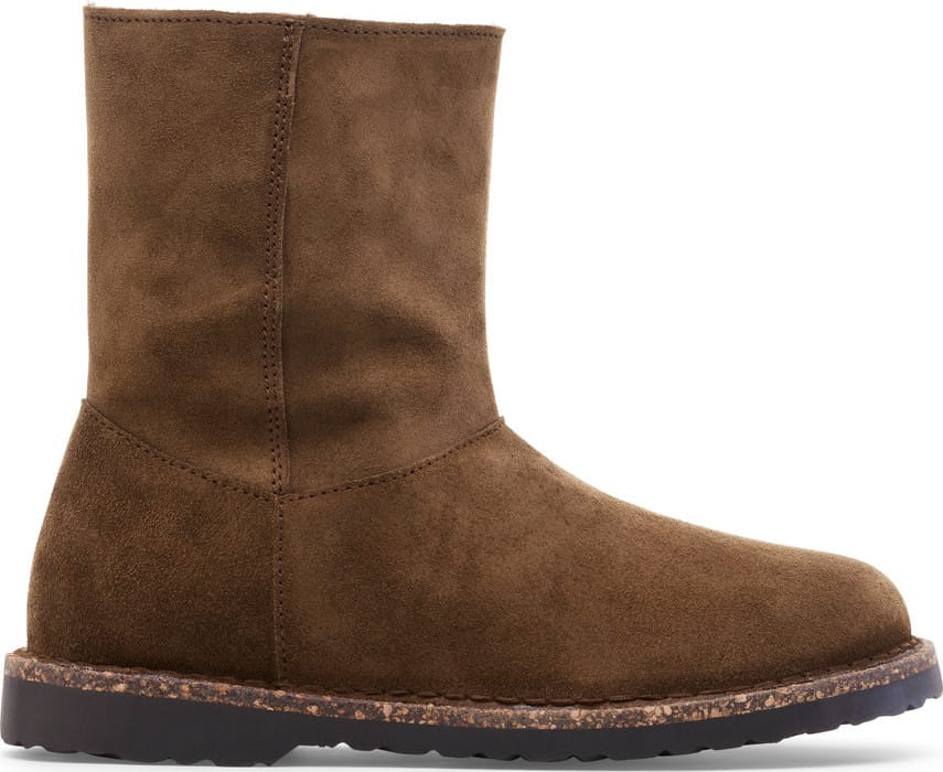 Birkenstock Women's Uppsala Zip Shearling Leve R Dark Tea