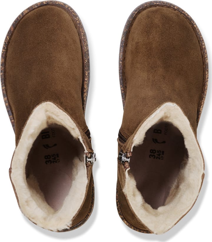 Birkenstock Women's Uppsala Zip Shearling Leve R Dark Tea Birkenstock