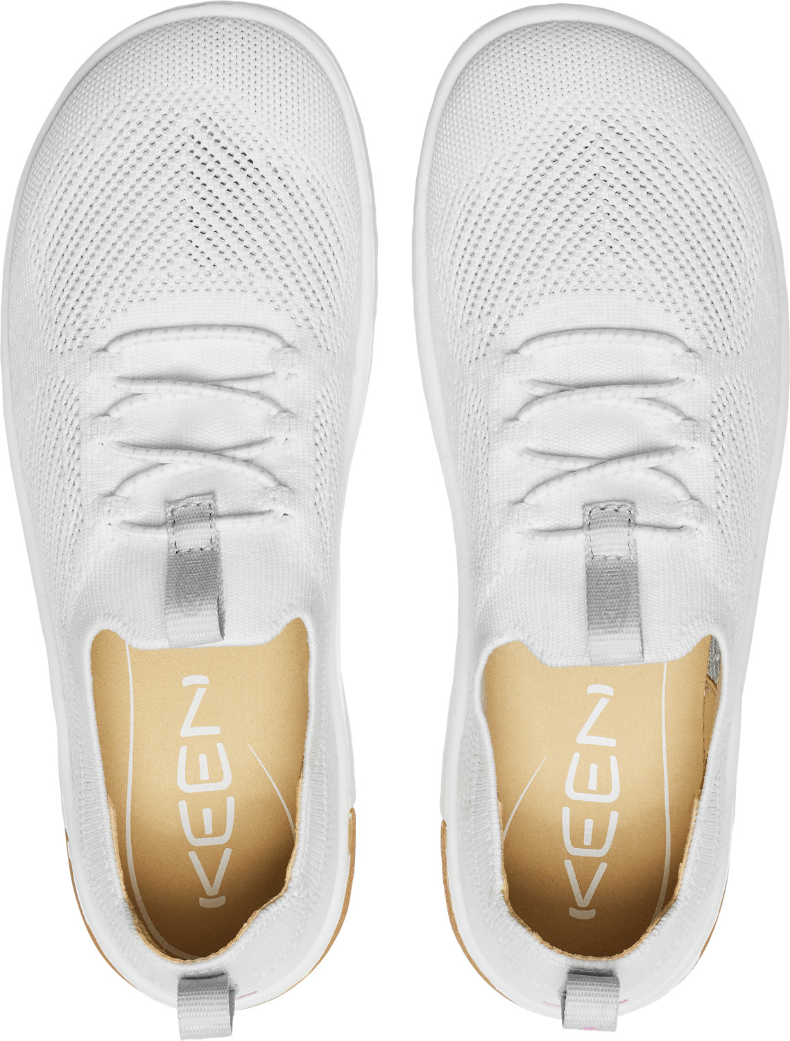 Keen Women's KNX Knit Sneaker Star White/Moonlite Mauve