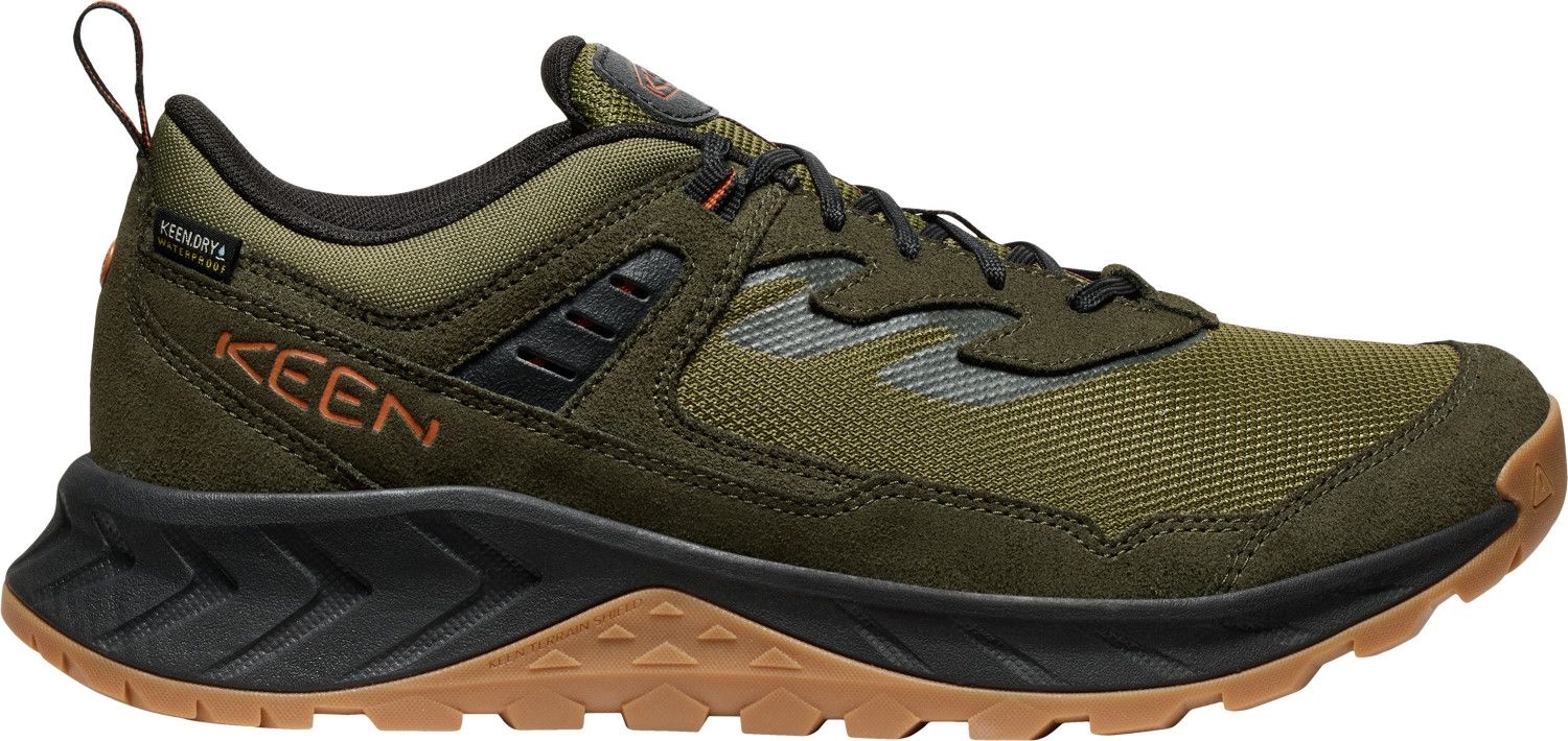 keen Keen Men's Hightrail Waterproof Hiking Shoe WinterMoss/Gold Flame