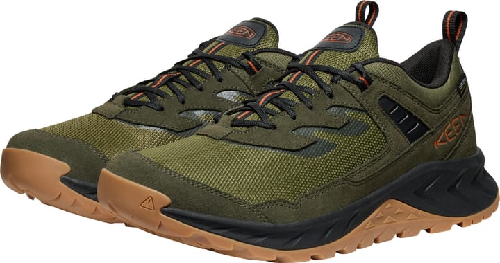 Keen Men’s Hightrail Waterproof Hiking Shoe WinterMoss/Gold Flame Keen