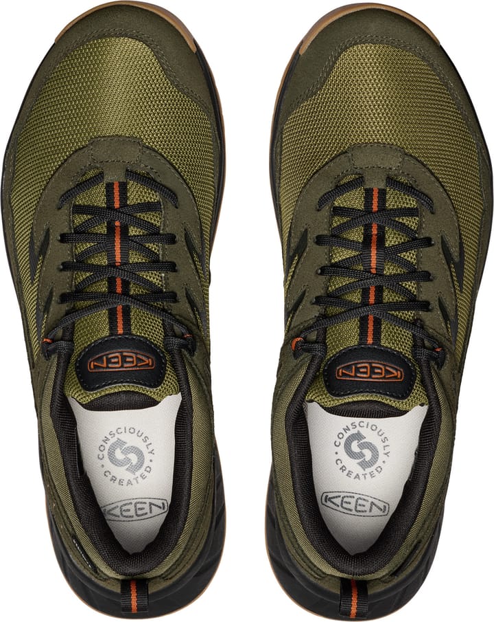 Keen Men’s Hightrail Waterproof Hiking Shoe WinterMoss/Gold Flame Keen