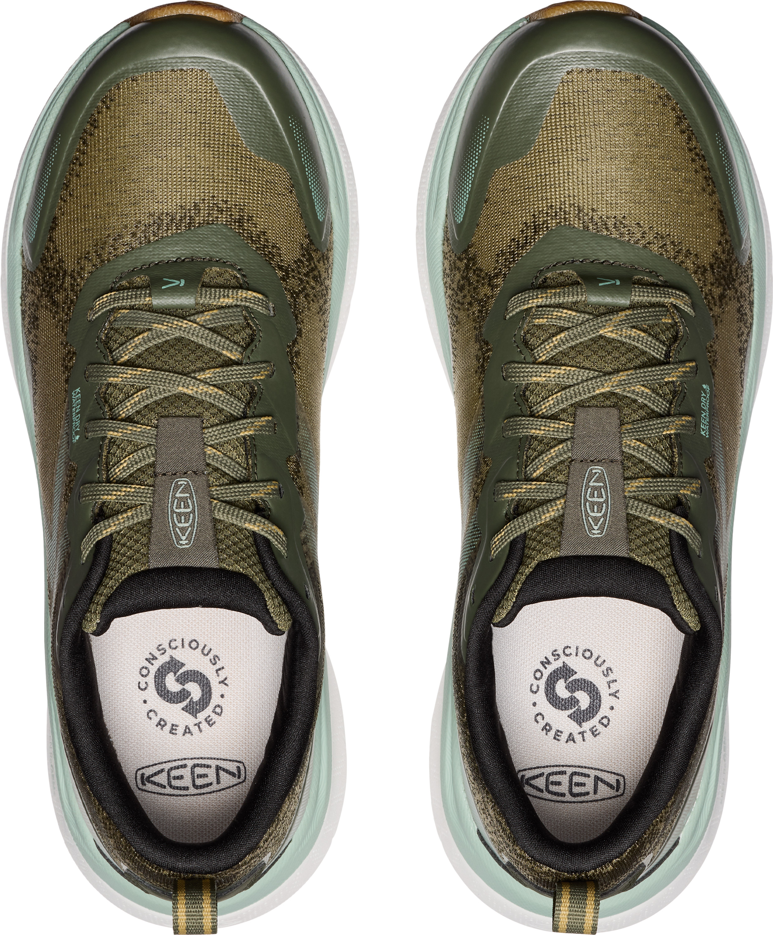 Keen Women's Leiki Waterproof Hiking Shoe Winter Moss/Granite Green