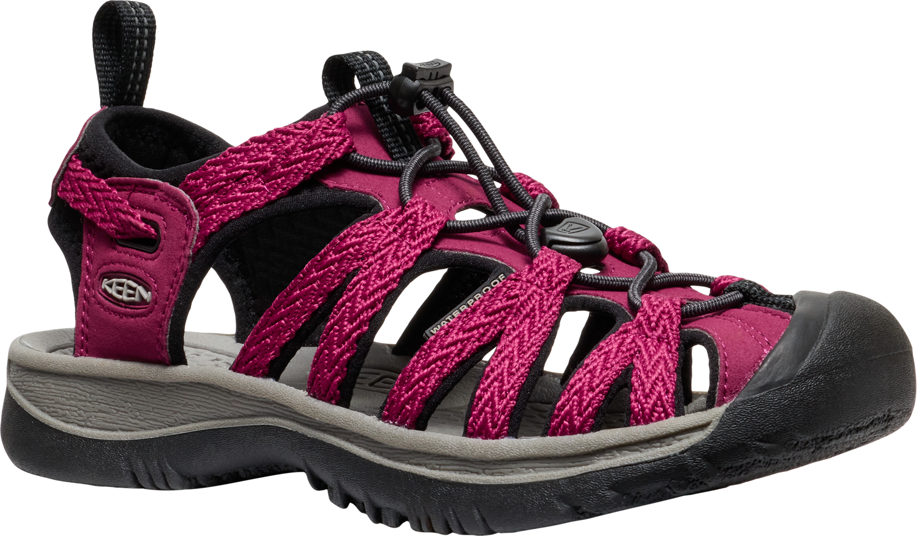 Keen Women's Whisper Beaujolais-black Sandaler 36