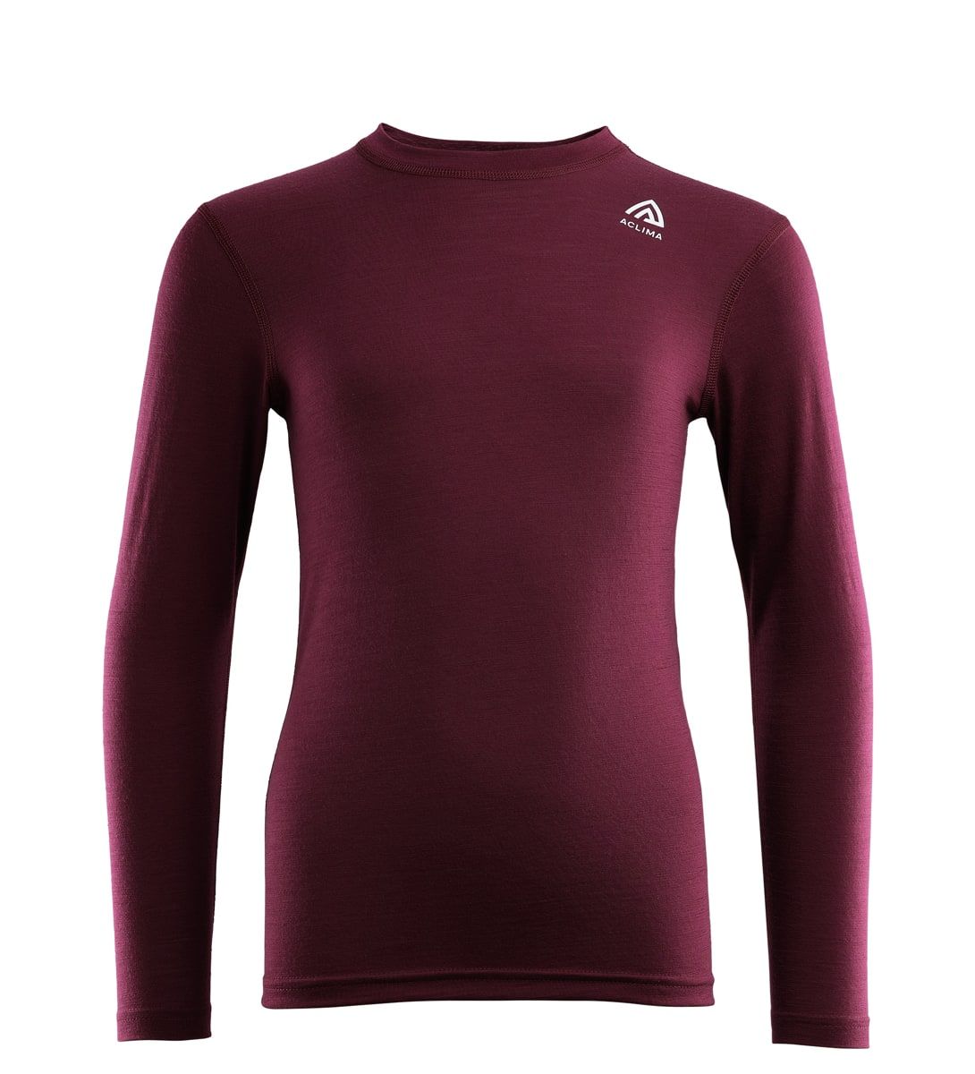 Aclima Juniors' LightWool Crew Neck Zinfandel