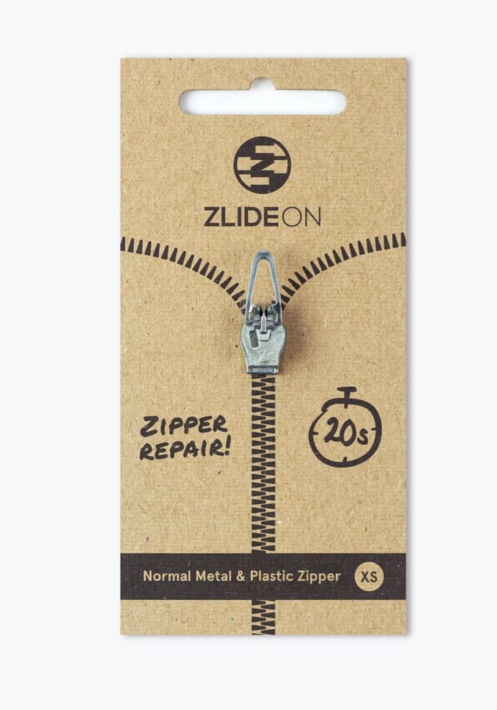 ZlideOn Normal Metal & Plastic Zipper XS Silver ZlideOn
