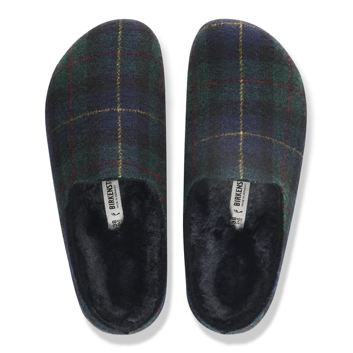 Birkenstock Amsterdam Wrap Dip Fe Laf Green Navy Plaid Birkenstock