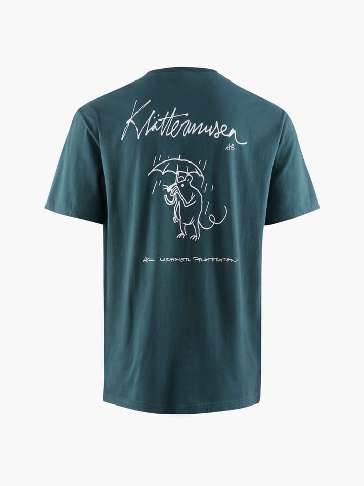 Klättermusen Men's Runa Rain Mouse Short Sleeve Tee Dark Deep Sea Klättermusen
