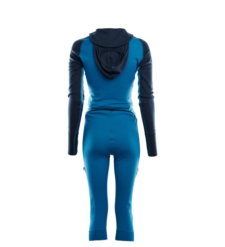 Aclima Women's WarmWool Overall 3/4 Blue Sapphire(Navy Blazer/Azu. Aclima