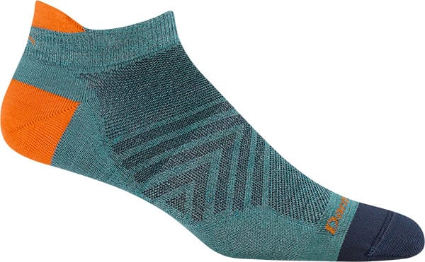 Darn Tough Men's Run No Show Tab Ultra-Lightweight Aqua Darn Tough
