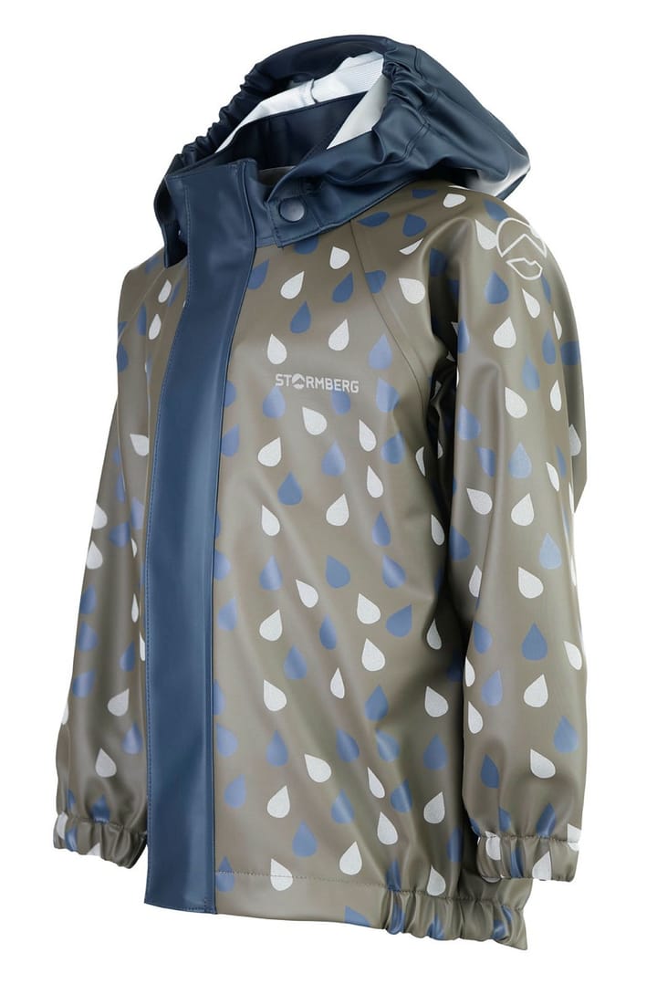 Stormberg Stormflod Rain Jacket Kids Tarmac / Dress Blues Stormberg Stormberg Stormflod Rain Jacket Kids Tarmac / Dress Blues Stormberg