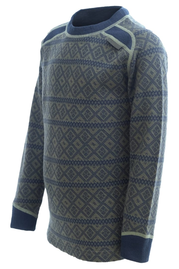 Stormberg Rauland Wool Roundneck Kids Thyme / Dress Blues Stormberg