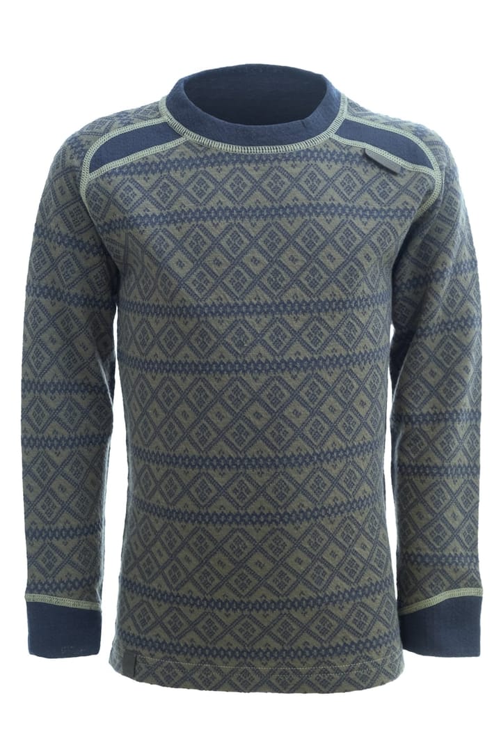 Stormberg Rauland Wool Roundneck Kids Thyme / Dress Blues Stormberg