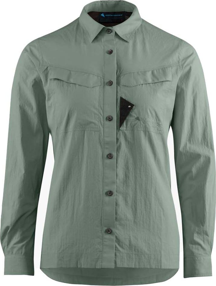 Klättermusen Women's Syn Long Sleeve Shirt Green Lake Klättermusen
