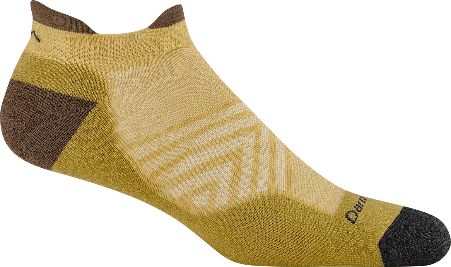 Darn Tough Men's Run No Show Tab Ultra-Lightweight with Cushion Sandstone