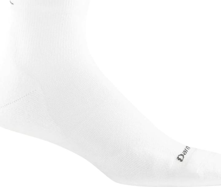 Darn Tough Men's Run Quarter Ultra-Lightweight Running Sock White Darn Tough