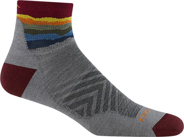 Darn Tough Men's Run Quarter Ultra-Lightweight with Cushion Skyracer Gray Darn Tough Darn Tough Men's Run Quarter Ultra-Lightweight with Cushion Skyracer Gray Darn Tough