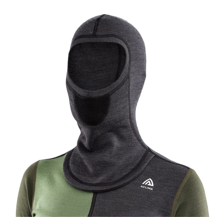Aclima WarmWool Hoodsweater with Zip Woman Marengo/Olive Night/Dill Aclima Aclima WarmWool Hoodsweater with Zip Woman Marengo/Olive Night/Dill Aclima