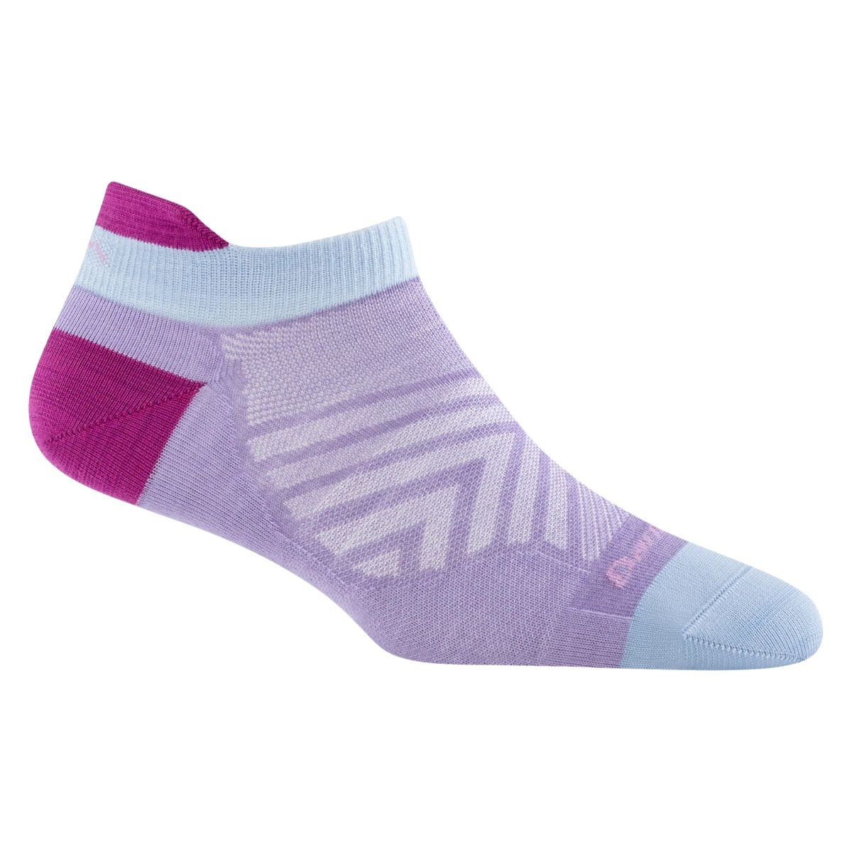 Darn Tough Women's Run Quarter No Cushion Ultra-Lightweight Sock Lavender