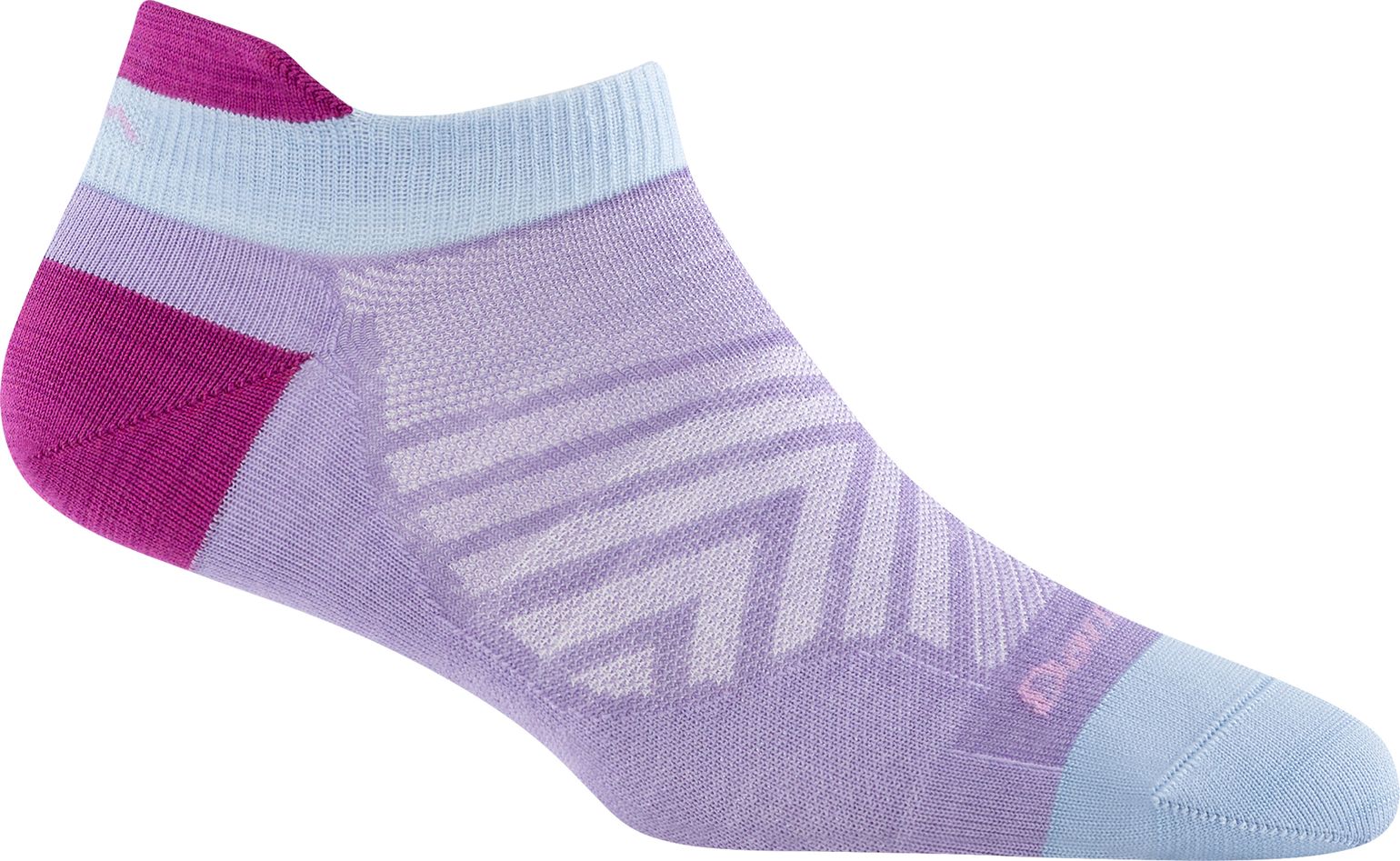 Darn Tough Women's Run No Show Tab Ultra-Lightweight Lavender