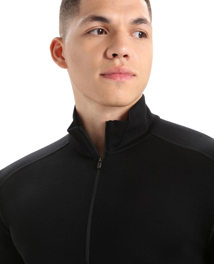 Icebreaker Men's 260 Tech Longsleeve Half Zip Black Icebreaker