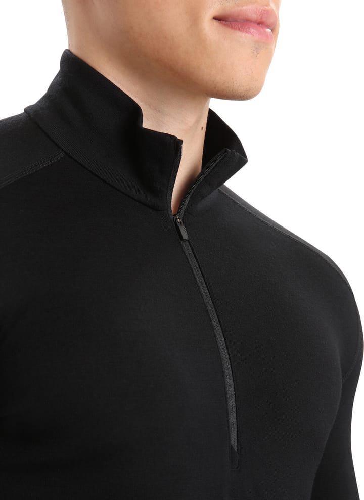 Icebreaker Men's 260 Tech Longsleeve Half Zip Black Icebreaker