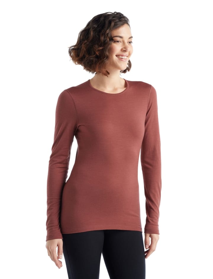 Icebreaker Women's 200 Oasis Long Sleeve Crewe Grape Icebreaker Icebreaker Women's 200 Oasis Long Sleeve Crewe Grape Icebreaker