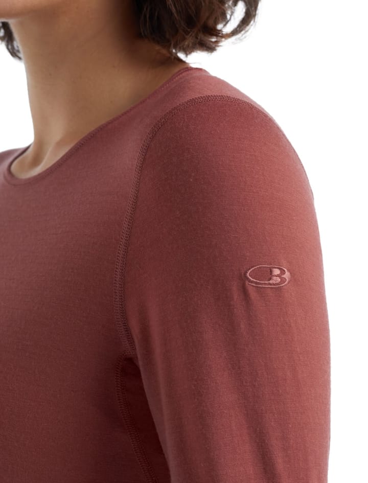 Icebreaker Women's 200 Oasis Long Sleeve Crewe Grape Icebreaker Icebreaker Women's 200 Oasis Long Sleeve Crewe Grape Icebreaker