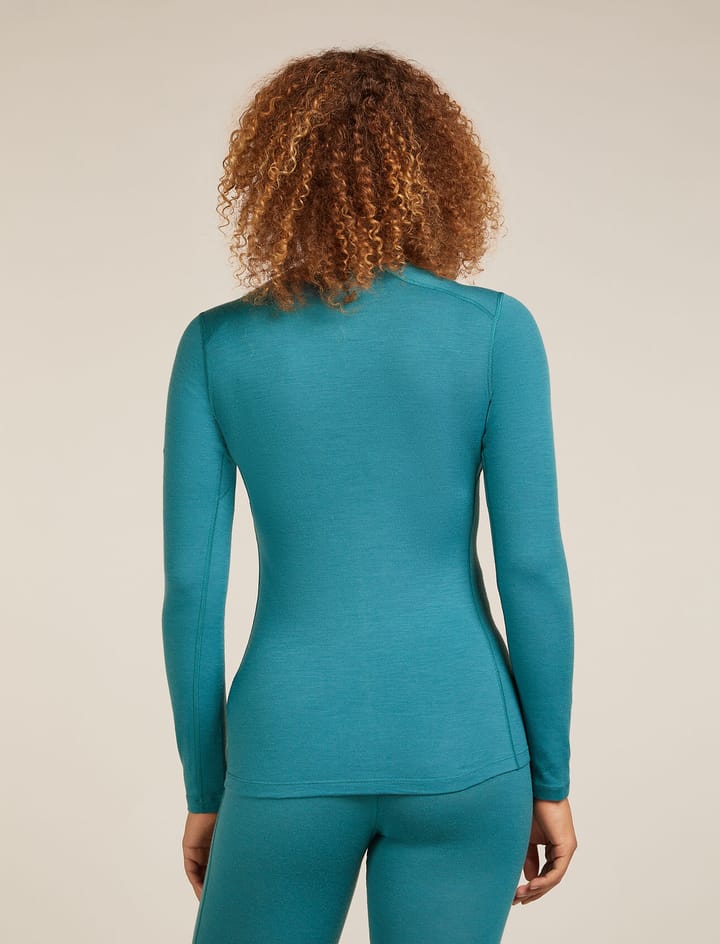 Icebreaker Women's 200 Oasis Long Sleeve Crewe Topaz Icebreaker