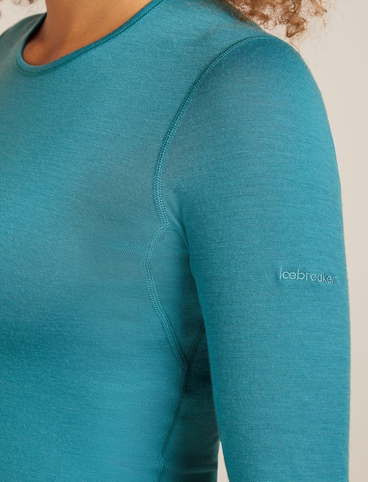 Icebreaker Women's 200 Oasis Long Sleeve Crewe Topaz Icebreaker